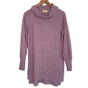 Anthropologie Maeve Pink Purple ish Cowl Neck Sweater Size XS Oversized
